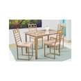 thumbnail image 1 of Comedor Naya Oro MOBILKRAFT 4 Sillas Tubulares Estilo Contemporáneo Color Oro y Beige, 1 of 5