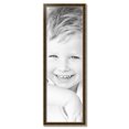 thumbnail image 2 of ArtToFrames 15" x 47" Black Panel With Gold Lip Picture Frame, 15x47 inch Multi Wood Poster Frame (WOM-5092),  Pack, 2 of 7