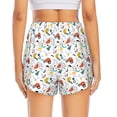 thumbnail image 3 of Picia Geometric Retro Pattern Women's 2 in 1 Athletic Running Shorts High Waisted Workout Casual Gym Sweat Shorts with Comfy Liner Zipper Pockets-Medium, 3 of 9