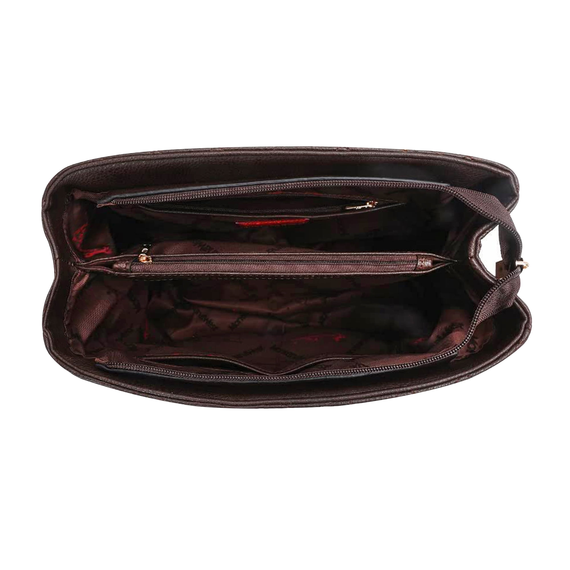 Montana West MEDIUM Chain Shoulder Bag for Women Hobo Handbags Tote Purse, Coffee