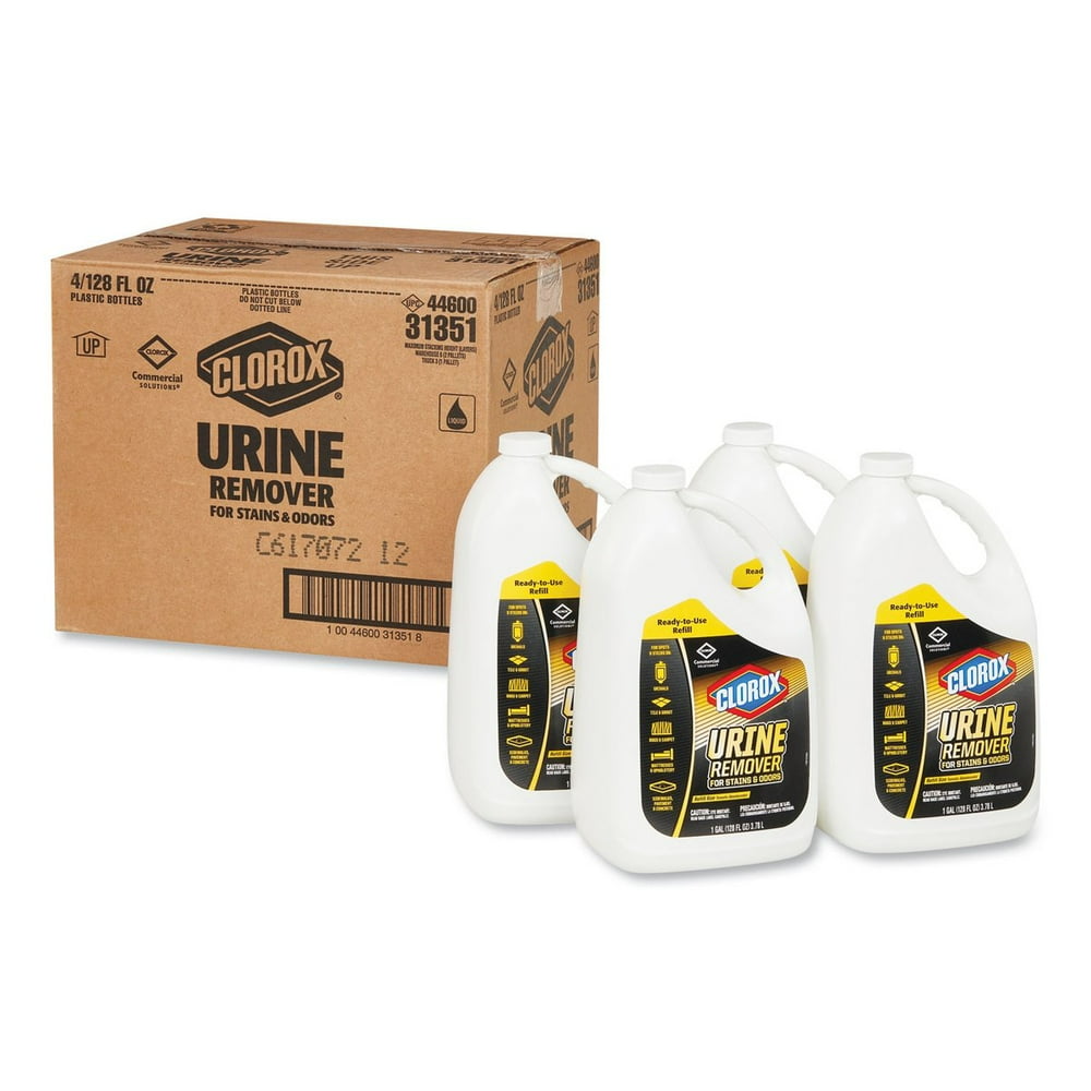 Clorox Urine Remover For Stains And Odors, 128 Oz Refill Bottle, 4