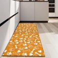 thumbnail image 4 of Yellow Puppy Dog Food Footprints Kitchen Rug Mat,Kitchen Runner Rugs Non Skid Washable,Decorative Kitchen Floor Mats for Kitchen,Sink,Laundry,17"X47", 4 of 5