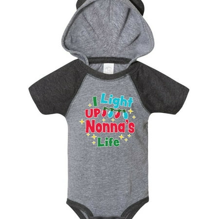 

Inktastic Christmas I Light up Nonna s Life Gift Baby Boy or Baby Girl Bodysuit