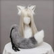 thumbnail image 5 of Orejas de gato, lobo, orejas de zorro, conjunto de cola, accesorios de cabeza lindos de animales para Halloween, 5 of 5