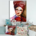 thumbnail image 2 of Designart 'Portrait of Young African American Woman I' Modern Framed Canvas Wall Art Print, 2 of 5