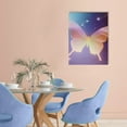 thumbnail image 2 of ZFLMY Butterfly Stars Hologram Art Modern Canvas Prints Wall Art Home Decor Living Room Bathroom Bedroom Office 12x16in, 2 of 5