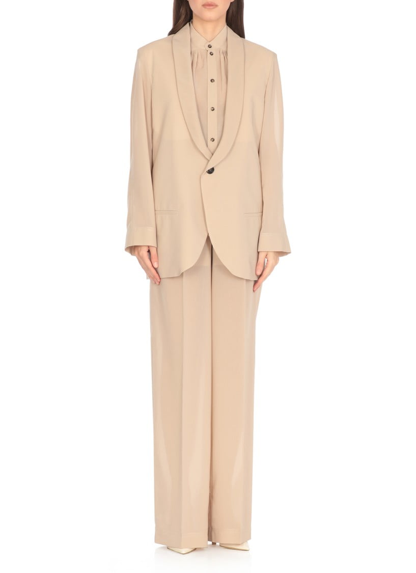 アウターその他 PHILOSOPHY DI LORENZO SERAFINI Woman Blazer Beige 05030726 Philosophy Di Lorenzo Serafini Beige Cotton Blend Blazer