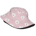 thumbnail image 2 of ZICANCN Pink Lozenge Cherry Heart Bucket Hat , Unisex Print Double-Side-Wear Bucket Hat for Golf Fishing Beach Outdoor, 2 of 5