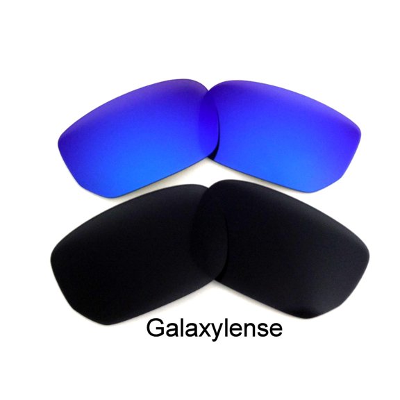 Galaxy Replacement Lenses for Oakley Style_Switch Black & Blue Color  100% UVAB