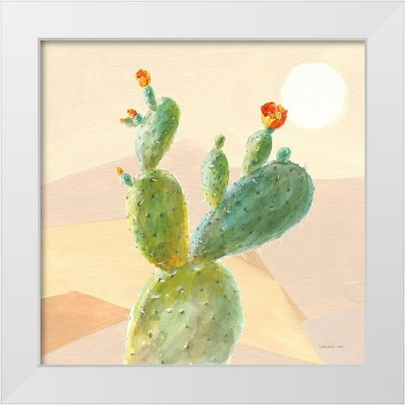 Nai, Danhui 12x12 White Modern Wood Framed Museum Art Print Titled - Desert Greenhouse IV