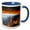 Blue/White, variant on 3drose, Mesa Arch, Canyonlands National Park, Utah, Usa - Us45 Ssm0473 - Scott T. Smith, 11oz Two-tone Green Mug