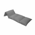thumbnail image 4 of Lattice Floor Pillow Lounger Cover, Grid Trellis Style Flower Inspired Abstract Monochrome Interwoven Striped Bars, Nap Mat Printed Fabric Case for 5 Pillows, 88" x 36", Black and White, by Ambesonne, 4 of 5