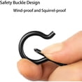thumbnail image 4 of 8 PCS Q-Hanger, Screw Hooks for Outdoor String Lights-Ceiling Hooks for Hanging Plants Wind Chimes, Safety Buckle Design, Windproof, 2.2 Inches, 4 of 5