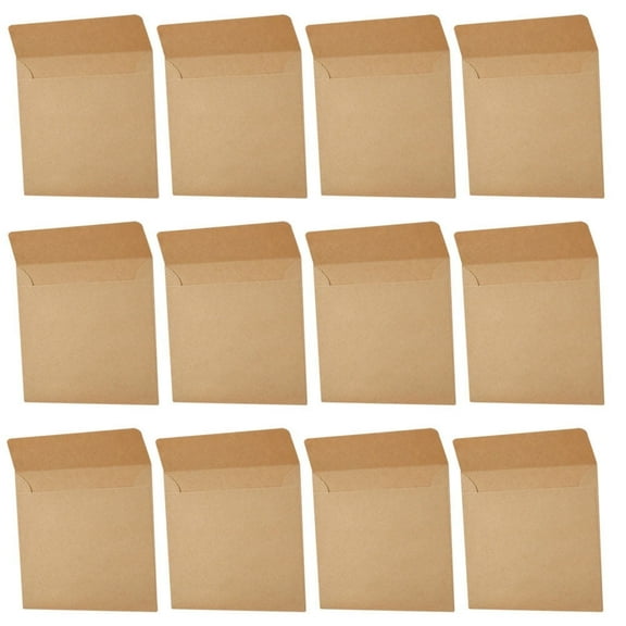 Small Envelopes 2x3 Vellum 100 Pcs Kraft Wedding Coin for Storing Things Tiny Cards Packets