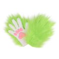 thumbnail image 2 of HJYCHN Halloween Gloves Cat Shaped with Pad Accent Full Finger Style for Women and Men Cosplay Accessory Warm Gloves Light Green One Size, 2 of 4