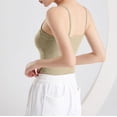 thumbnail image 5 of Jinhomg Womens Cotton Knit Tank Tops Casual Spaghetti Strap Camisole Lightweight Button Down Square Neck Crop Tops Cute Y2K Going Out Wear Beige L, 5 of 7