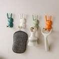 thumbnail image 3 of Punch Free Bathroom Hooks Strong Non-Marking Sticky Hook Multifunctional Plug Holder Toothbrush Holder Wash Cup Drainer, 3 of 5