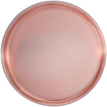 

8 inches Transparent Rose Plastic Salad Plates – Disposable Elegant Durable Versatile Plates for Everyday Use Parties and Special Occasions – BPA-Free Easy to Clean and Stylish Tableware (90)