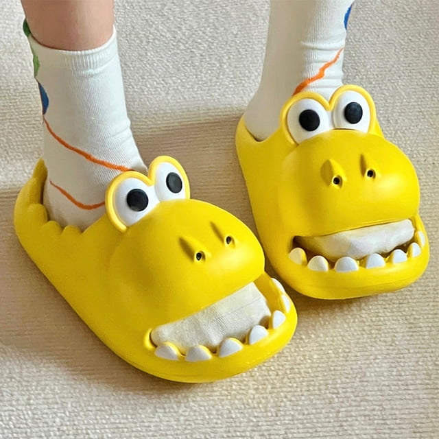Verano pareja mujeres hombres zapatillas moda Casual dinosaurio baño baño zapatos Wmkox8yii ytu7157