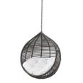 thumbnail image 1 of Swing Lounge Chair, Grey Gray White, Modern Contemporary Urban Design, Outdoor Patio Balcony Cafe Bistro Garden Furniture Hotel Hospitality, 1 of 5