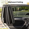 thumbnail image 4 of Mdesiwst Car Window Sun Shade Magnetic Foldable Left Right Rear Window Mount Universal Sun Protection Removable Auto Side Window Privacy Curtain Car Accessories, 4 of 7