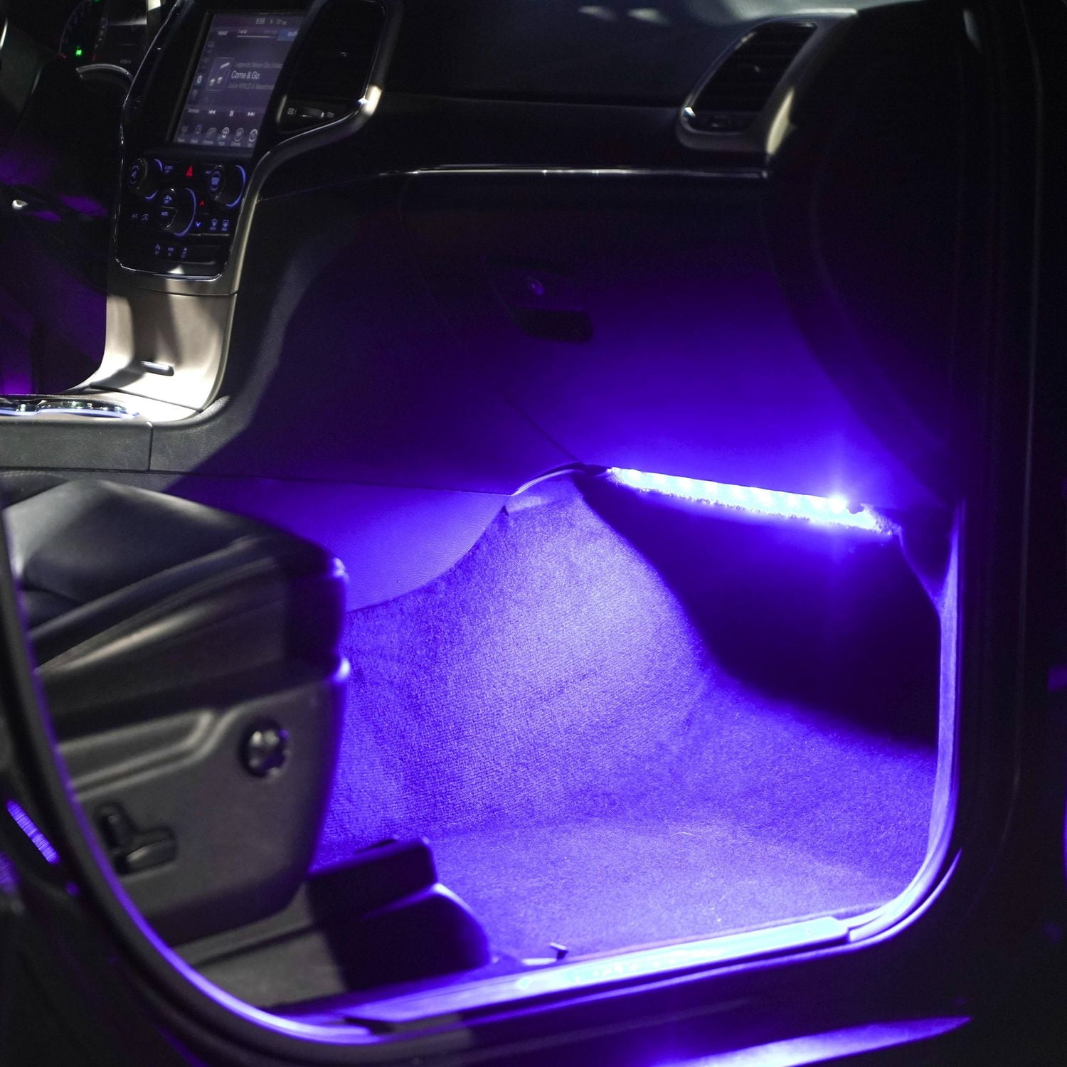 Trousse de base de bandes lumineuses à DEL Ultra pour l’intérieur et l’extérieur – 2 bandes de 12 po, 12 V – Violet