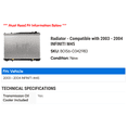 thumbnail image 2 of Radiator - Compatible with 2003 - 2004 INFINITI M45, 2 of 2