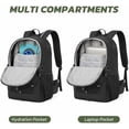 thumbnail image 5 of Voylla Hiking Travel Backpack for Men Women 25L - Small Lightweight Waterproof Outdoor Camping Backpack/Day Pack, Hiking Daypack with Hydration System for Hiking, Travel, Sports, Running, Biking, 5 of 6
