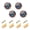 Cartoon Flower and Star, variant on JIALIOU Kitchen Cabinet Knobs Round Zinc Drawer Pulls, Colorful Watercolor Floral, 4 Pack