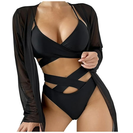 One Piece Bathing Suit For Women Tummy Control  Tummy Control Swimwear Strapless One Piece Swimsuit Ruched Bathing Suits for Women Slimming Bandeau Tube Top Bikini