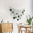 thumbnail image 5 of Macrame Wall Hanging,Leaves Woven Tapestry, Feather Handmade Tassels Boho Wall Decor,Leaves Art Decorations for Nursery Bedroom Living Room Apartment Home Backdrop, 5 of 5
