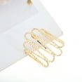 thumbnail image 5 of Unique Bargains 1 Pc Ponytail Buckle Hair Clip Textured Hair Ponytail Cuff for Women Gold Tone, 5 of 6