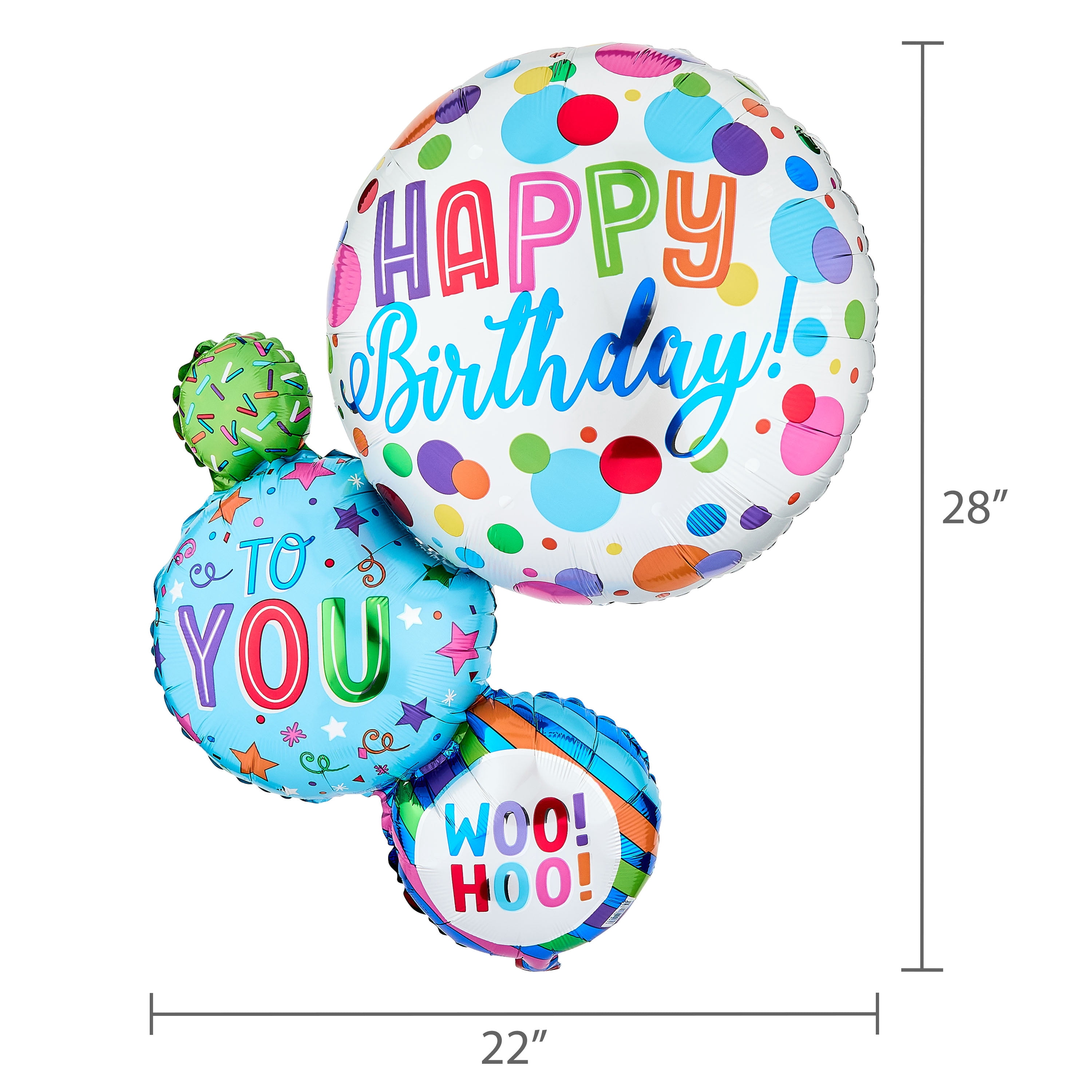 LRG SHP XL STN HAPPY BIRTHDAY ORBS