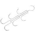 thumbnail image 2 of Purse Holder For Closet Multi Layer Hanger Organizer Household Silver 37x14x2cm Space Saving Rotating 1Set, 2 of 4