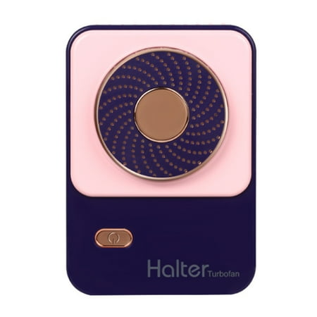 

Portable Hanging Neck USB Electric Cooling Fan for Home Office Pink