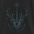 thumbnail image 2 of Girl's Harry Potter Stag Patronus Line Art  Graphic Tee Black X Large, 2 of 4