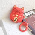 thumbnail image 1 of Preciosa funda de silicona para auriculares con dibujos en 3D, funda para auriculares inalámbricos de segunda generación para Airpods Pro, llavero Airpod, 1 of 4