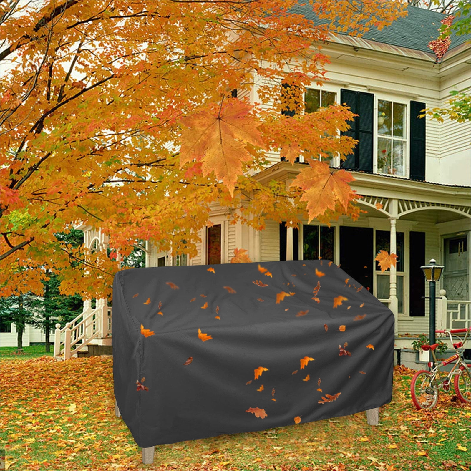 EARKITY Sofa Cover, Patio Loveseat Cover, Bench Loveseat Cover, Waterproof Outdoor Deep Sofa Cover, Patio Furniture Covers, Outdoor Loveseat Cover, Large Durable Garden Furniture Bench Cover