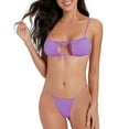 thumbnail image 5 of UTSJKR Extreme Sexy Mini Bikini Sets 2Pcs Swimwear G-String Bottom Swimsuit Summer Fashion Micro Bikinis for Women Purple M, 5 of 5