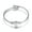 D, variant on Stainless Steel Bracelet, Silver Bracelet for Men, Letter Design Fashion Jewelry, Letter C