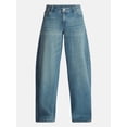 thumbnail image 7 of No Boundaries Ultra Baggy Barrel Jeans, 30.5", 32.5'', 34.5" Inseams, Women's and Women's Plus Sizes 00-4X, 7 of 7