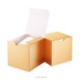 thumbnail image 3 of BAKIPACK Easter Gift Boxes with Lids, Small Gold Gift Boxes Bulk for Gifts, 4x4x4 inches (Pack of 50), 3 of 6