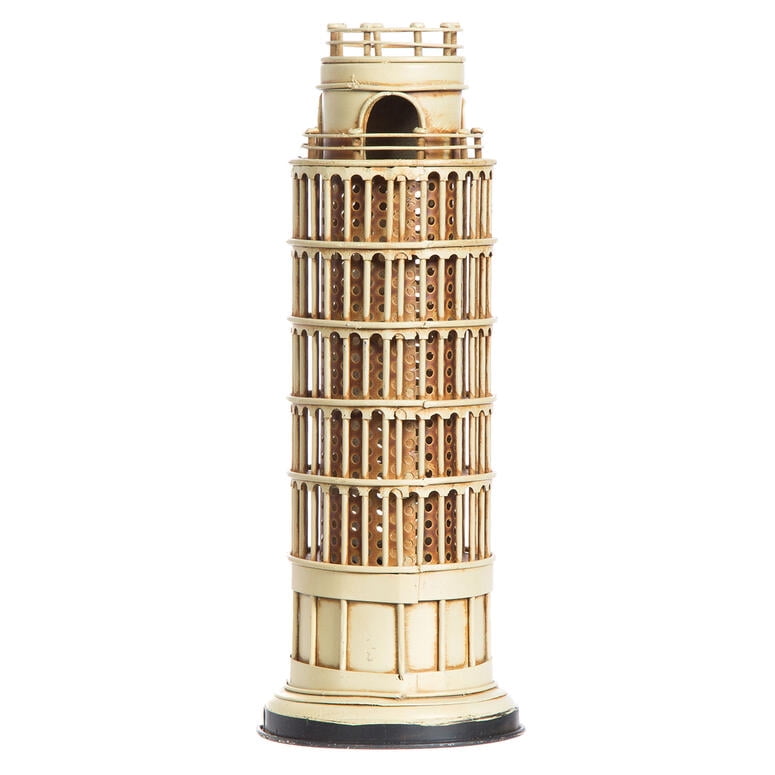 Adorno Metálico Torre Pisa 10X10X25.5