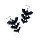 thumbnail image 3 of 2 uds pendientes de murciélago negro de Halloween pendientes largos accesorios de moda para discoteca para mujer, 3 of 5