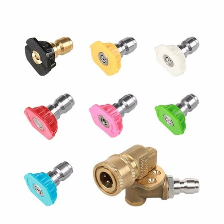 

Huaai Drill Bits Quick 1/4 Coupler 180 Nozzle Spray Connecting Washer Inch Pressure Pivoting Tools & Home Improvement Multicolor