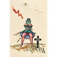 thumbnail image 2 of Karl Wiener 17x24 Gold Ornate Framed and Double Matted Museum Art Print Titled - The Juggernut (Around 1943), 2 of 4
