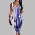 thumbnail image 2 of QIPOPIQ Robes de Cocktail pour Femmes Soirée Manches Courtes Robes Décontractées Tendance Robe d'Été Aguichant Imprimée Sans Manches Robe Smill Offres 2023, 2 of 6