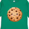 thumbnail image 4 of Inktastic Kawaii Happy Chocolate Chip Cookie Boys or Girls Long Sleeve Toddler T-Shirt, 4 of 5