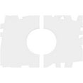 thumbnail image 4 of 12"W x 8"H x 4"ID x 4 1/4"C x 1"P Novo Architectural Grade PVC Contemporary Ceiling Medallion, Two Piece, 4 of 4