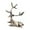Dark Silver, variant on deevoka Animal Statue Cabinet Artwork Centerpiece Decorative Tabletop Deer Sculpture Light Gold